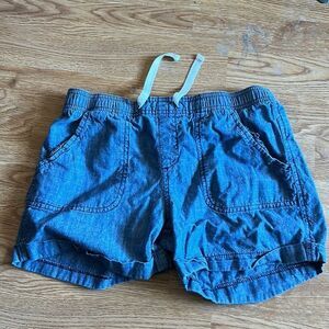 Old Navy Girls Blue Drawstring Shorts with Pockets Size XL Casual Summer